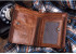 CONTACTS Men's Genuine Leather RFID Blocking Wallet (Brown)